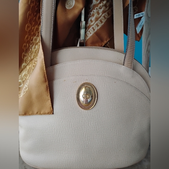 Christian Dior Shoulder Bag W/ Scarf Set - Picture 3 of 10